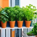 도시농업에서 자주 발생하는 문제와 해결책 - **Prompt 1: Urban Vertical Garden on a Sunny Balcony**
    "A vibrant and lush vertical garden trans...