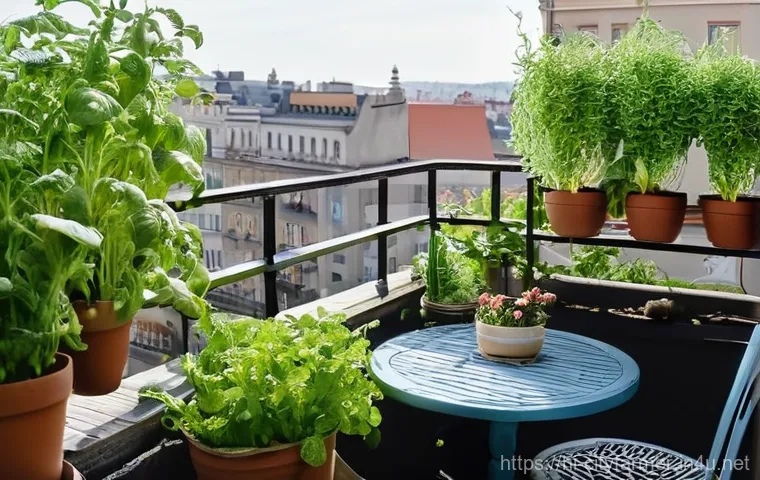 도시농업의 환경적 이점 - **"A vibrant and bustling community rooftop garden bathed in warm, soft sunlight. Diverse individual...