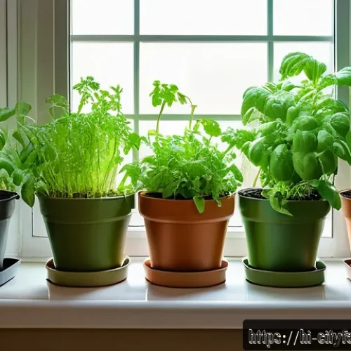 도시농업 아파트 내 실내 텃밭 만들기 - A bright indoor balcony garden scene in an Indian home with a variety of fresh vegetable plants such...